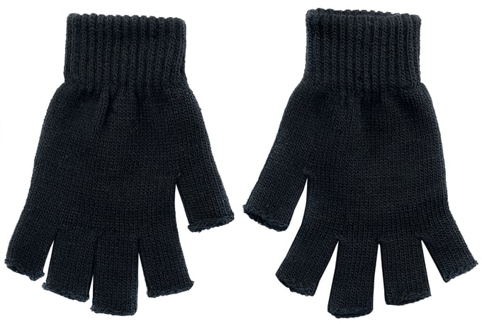 Testament Logo Unisex Vingerloze handschoenen - zwart - Standard