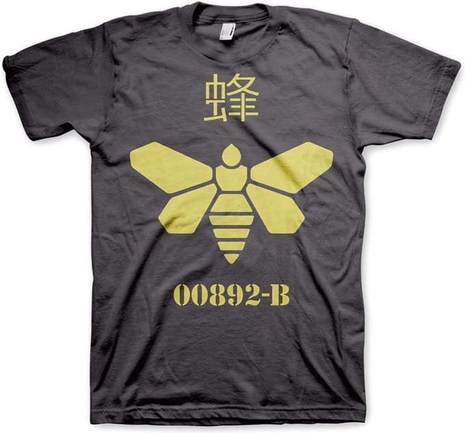 Breaking Bad Methlamine Barrel Bee T-shirt donkergrijs