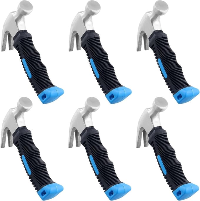 Set van 6 Mini Hamer van 8 oz van Koolstofstaal, Ideaal voor Klusprojecten Thuis en op Kantoor
