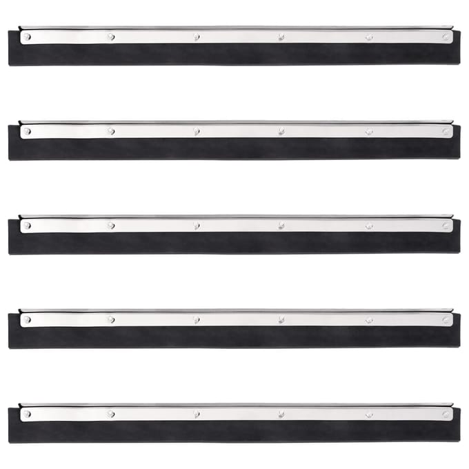 vidaXL - Vloerwisserkoppen - 5 - st - 45,5x2x5 - cm - staal - en - rubber