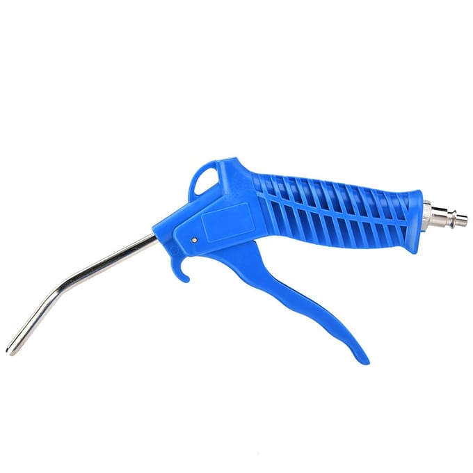 Blauwe Luchtstofspuitpistool Pneumatische Blaaspistool Kit Set met EU Connector PU Slang