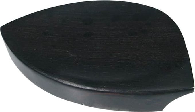 ELS CR-022E chinrest 'kaufman'-style, made in India, ebony, no screws, no cork
