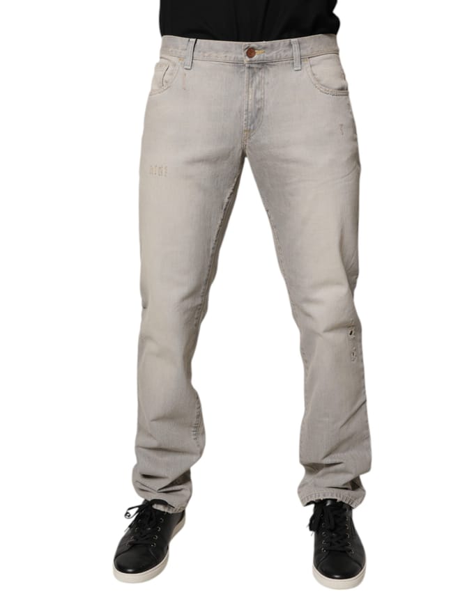 Versleten Denim Jeans