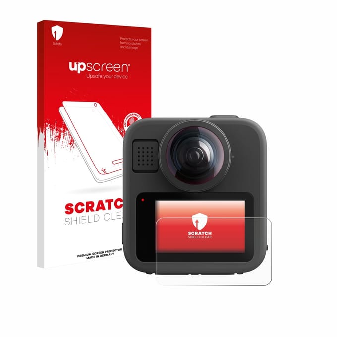 upscreen - Screenprotector voor GoPro Max 2 - Folie Beschermfolie transparant