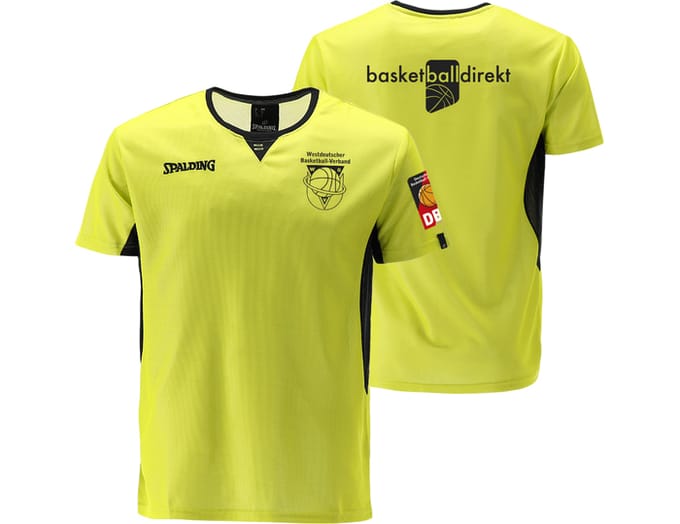 Spalding Offizielles Wbv Referee T-shirt Geel