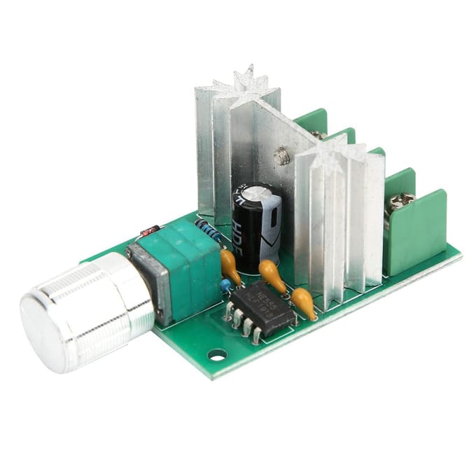 PWM DC Motor Snelheidsregelaar Bedieningsschakelaar met Aluminiumlegering Knop DC612V 6A