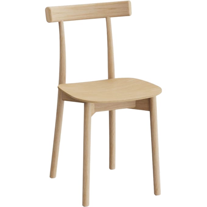 NINE Skinny Wooden Stoel - natural