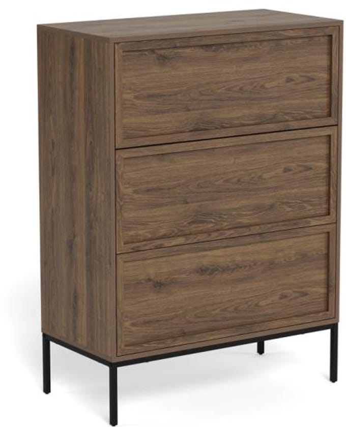 Ladekast Darvo Gerookt Eiken Bruin 110cm - Giga Living