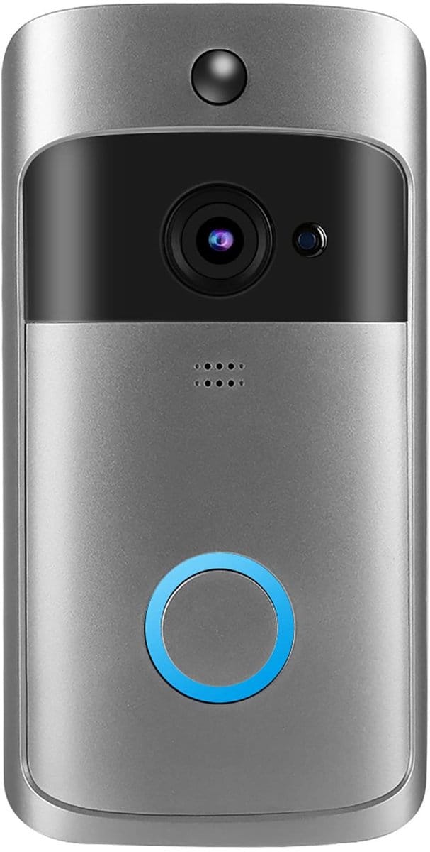 Allecto - Videodeurbel - Draadloze Deurbelcamera - Bewegingsdetectie - Smart - Nachtzicht - Huisbeveiliging - Batterijdeurbel