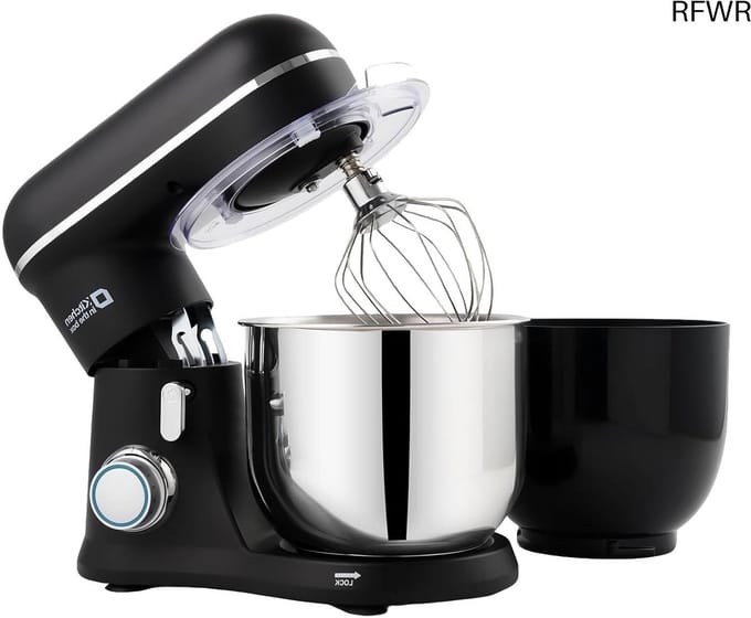 RFWR® Keukenmachine met 2 kommen van 3,5 l en 10 snelheden voor efficiënt koken