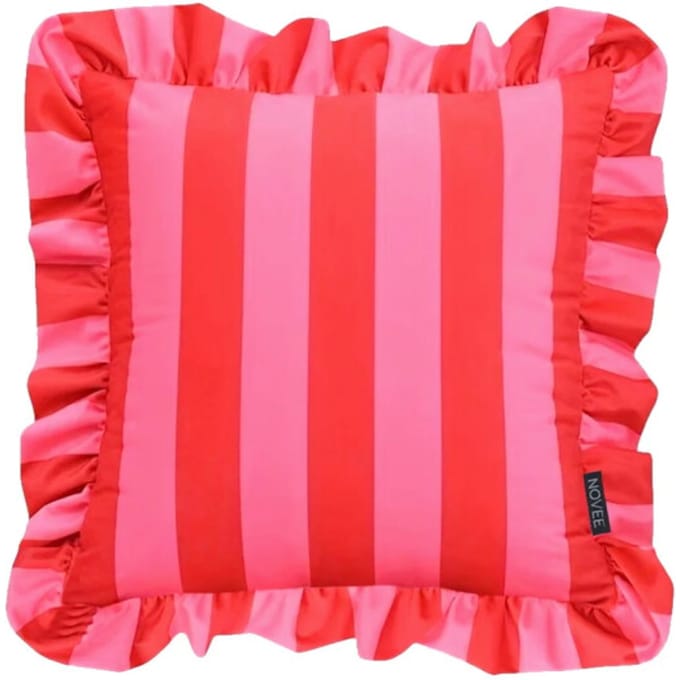 NOVÉE Ruffles stripe / kussenhoes | 45x45 cm | katoen/polyester