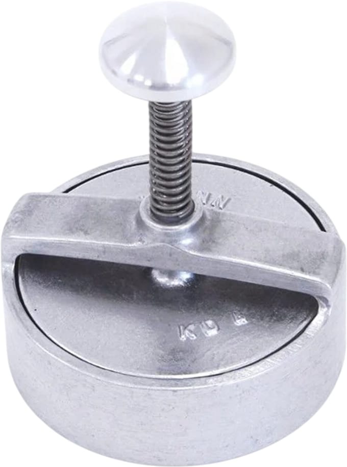 Hamburgerpers aluminium professioneel - rond 12,5 cm