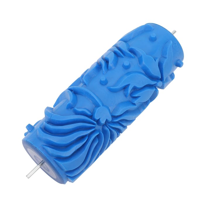 5in Patroon Verfroller Muurdecoratie Rubber Herbruikbaar Multifunctioneel Decoratief Textuurroller blue