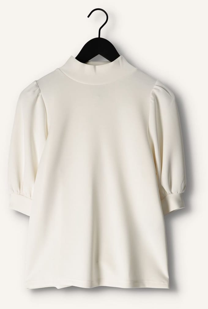 My Essential Wardrobe 21 The Puff Blouse Dames - Jurken - Wit - Maat 40