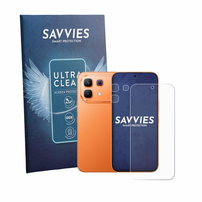 Savvies - Screenprotector voor Infinix Note 60 Pro (Voor+Camera) - Folie Beschermfolie transparant 18 Stuks