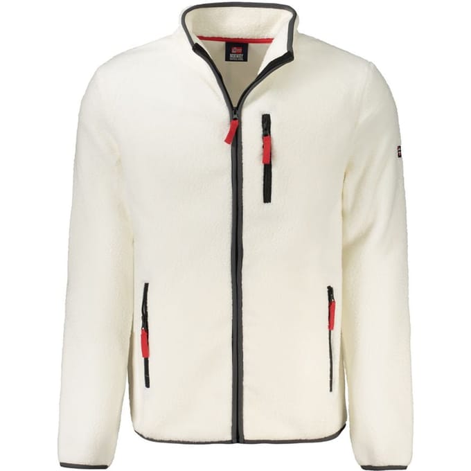 Noorwegen 1963 Witte Polyester Heren Sweatshirt