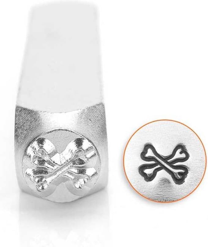 Slagstempel Gekruiste Beenderen | Hoogte 6mm