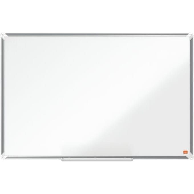 Nobo Premium Plus Magnetisch Whiteboard Staal Met Accessoire Houder - Inclusief Whiteboard Marker - 900x600mm - Wit