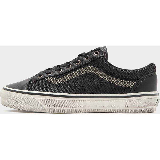Vans Old Skool Sneakers Heren - Zwart - Maat 41 - Leer, Textil