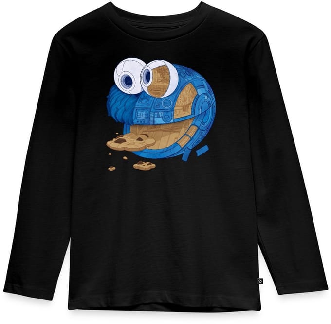 Sesamstraat Koekiemonster Machine Premium T-Shirt Kinderen