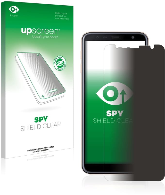 upscreen - privacy screenprotector voor Samsung Galaxy J4 Plus / J6 Plus - Folie Beschermfolie Blauwlichtfilter