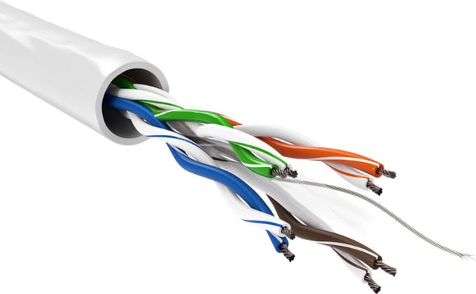 Goobay CAT6 Netwerkkabel - Zonder connector - wit - 305 m