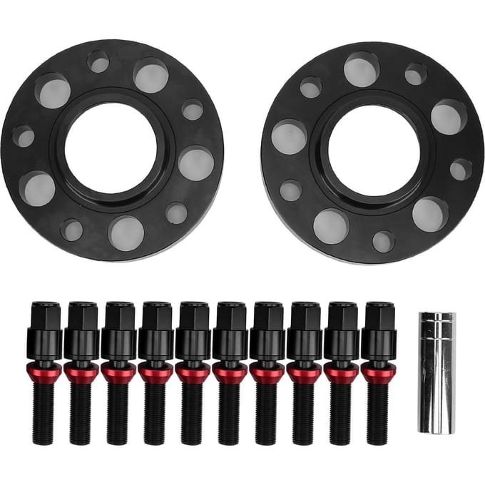 Auto Naaf Centrisch Wielafstandhouders Kit Onderhoud Modificatie Vervanging voor 1 Serie F20 F21 2014-2019 Zwart zwart