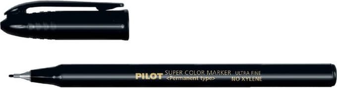 Fineliner pilot super scan uf zwart | 12 stuks