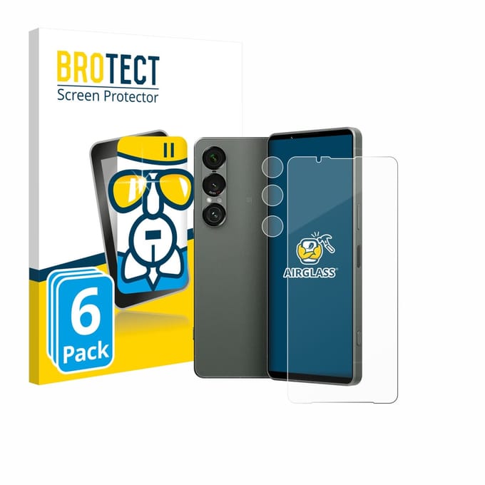 Screenprotector 6 Stuks voor Sony Xperia 1 VII (Voor+Camera) Beschermglas transparant