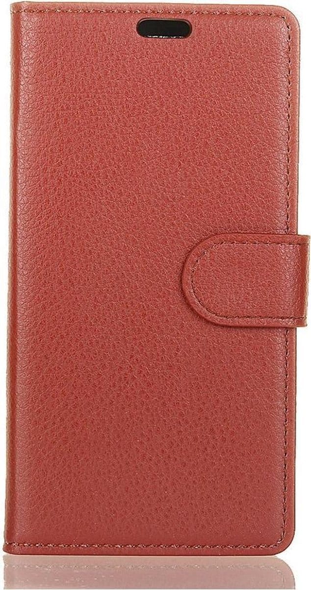 Shop4 - Sony Xperia L2 Hoesje - Wallet Case Lychee Bruin
