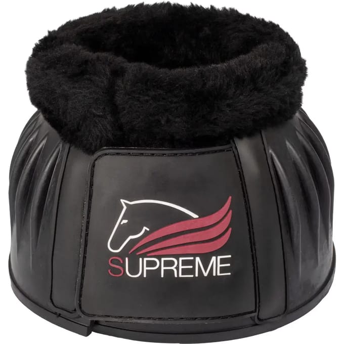 Rubber paardenbeschermers met synthetische vacht Supreme