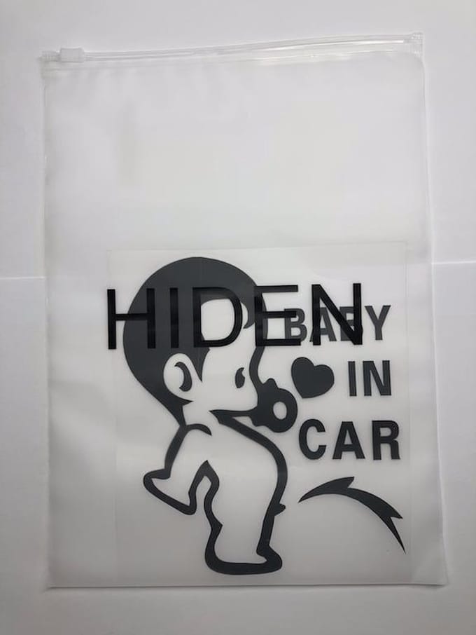 Hiden - Baby Sticker - Bad boy - Baby in Car - Auto sticker