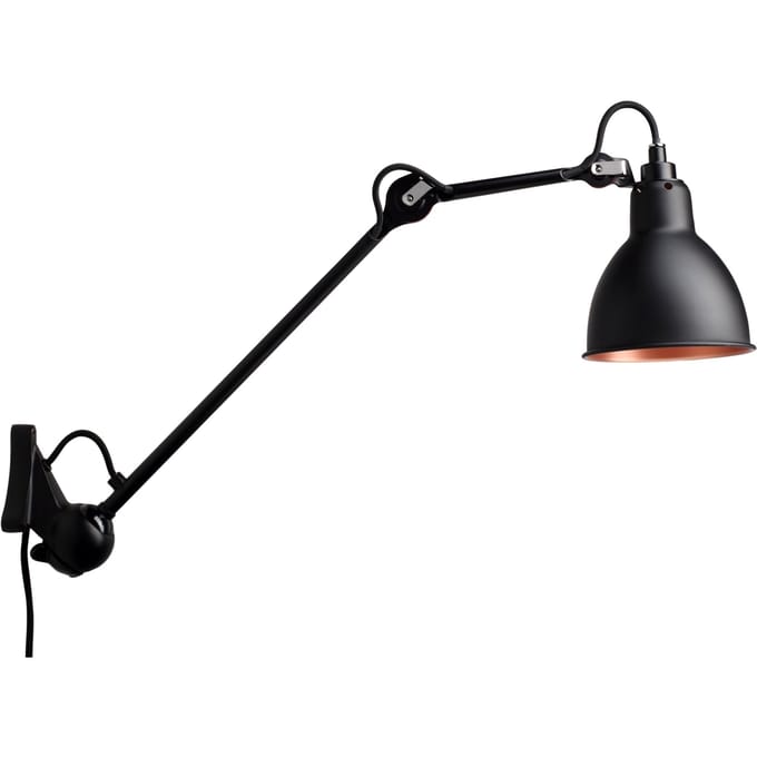 DCWéditions - LAMPE GRAS N°222 wandlamp zwart - zwart/koper - rond