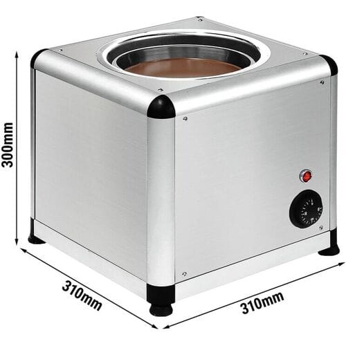GGM Gastro Schokoladenschmelzgerät - 7 Liter - 500 Watt Zilver