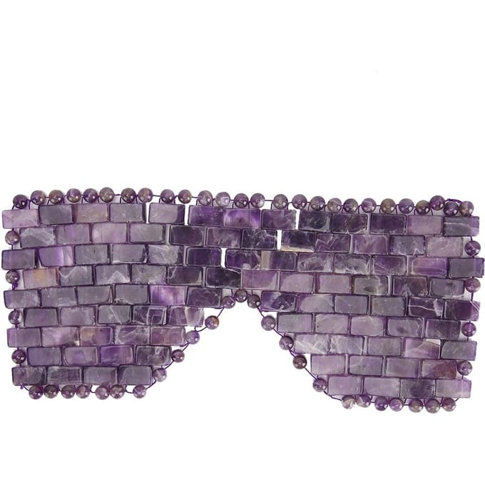 Jade Stenen Oogmasker Koelend Slaapmasker Koude Therapie Oogbehandeling Massager Amethist
