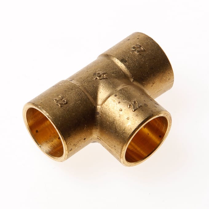 DPS T-stuk 22 x 22 x 22mm