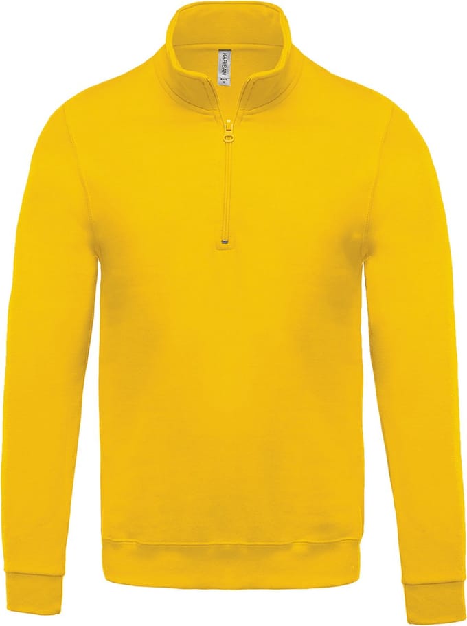 Kariban Sweater met ritskraag K478 - Yellow - S