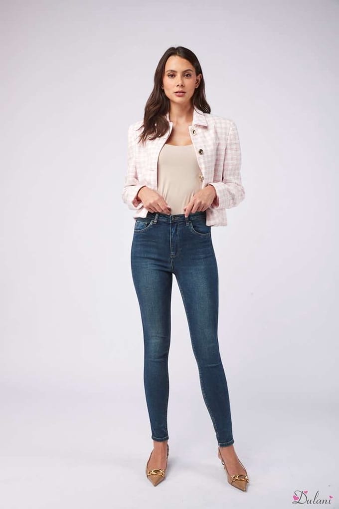 Broek Toxik3 met hoge taille slim fit jeans J76