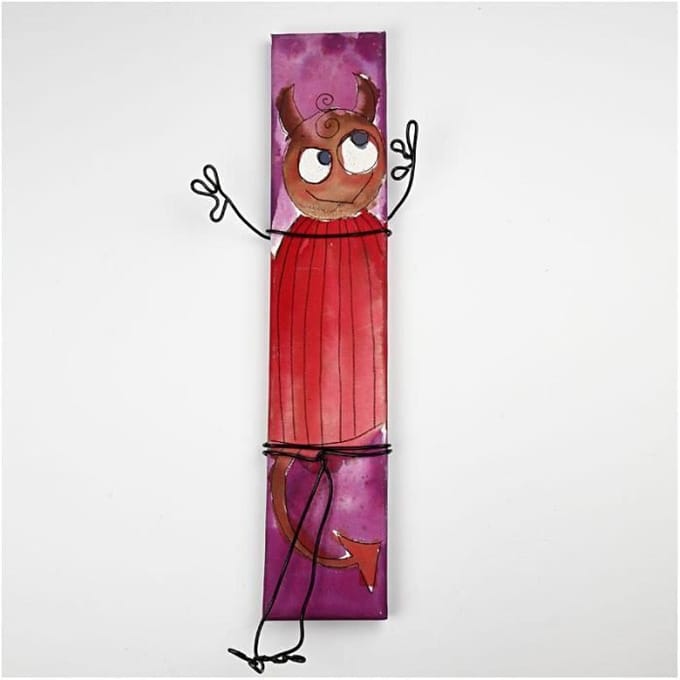 Lange canvassen met aquarel, 1 set