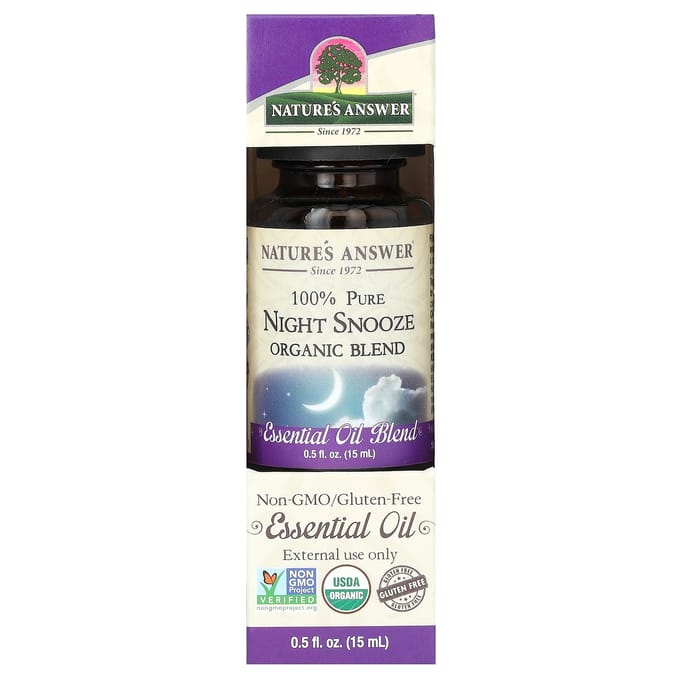 Nature'S Answer, Organic Blend Essential Oils, Night Snooze, 15 Ml (0.5 Fl Oz)