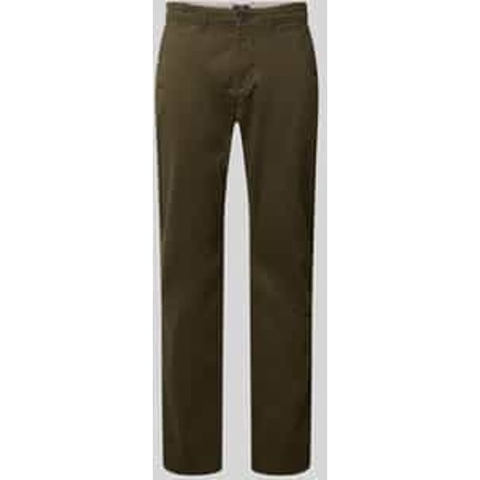 straight fit broek met achterzakken
