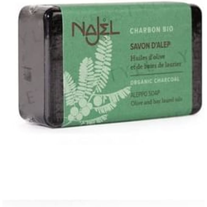 Najel - Aleppo Soap met actieve houtskool - 100gr - natuurlijke zeep