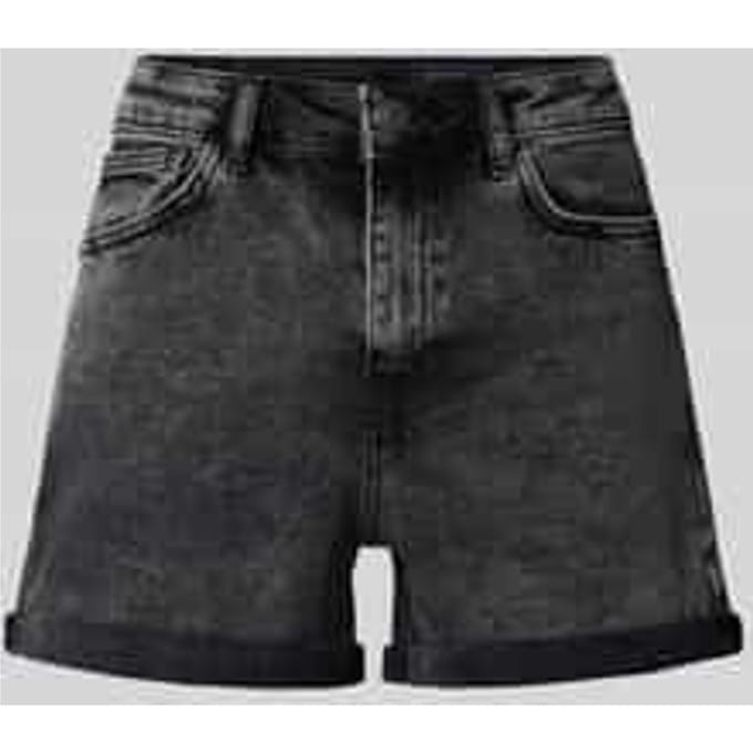 High waist korte jeans met omslag model 'MONI'
