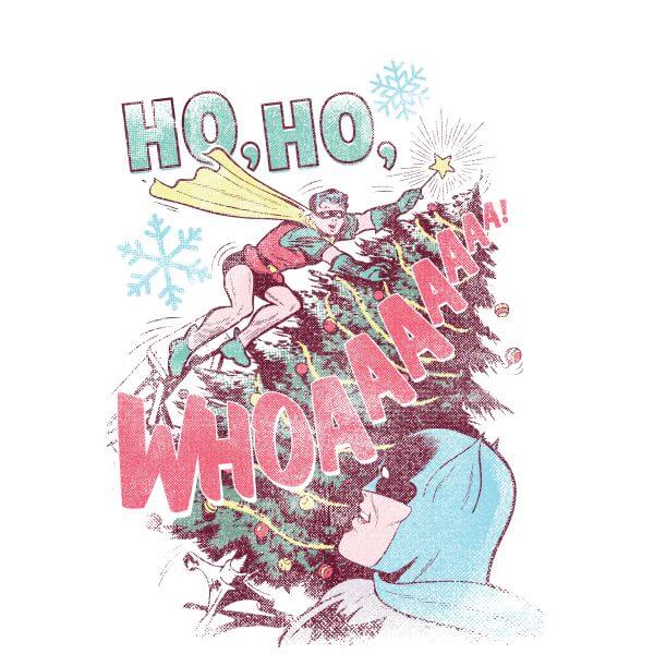 DC Ho Ho Whoaaaaaaa Women's Christmas T-Shirt - White - L