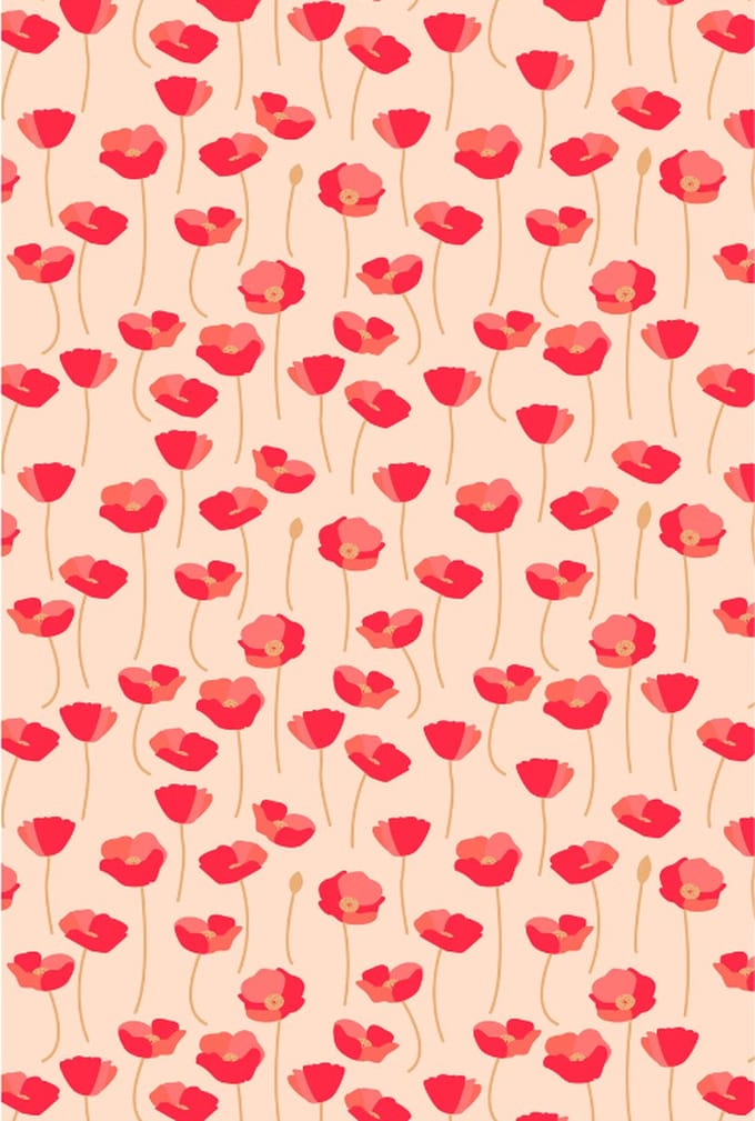 Texture Decopatch papier Poppies hotfoil