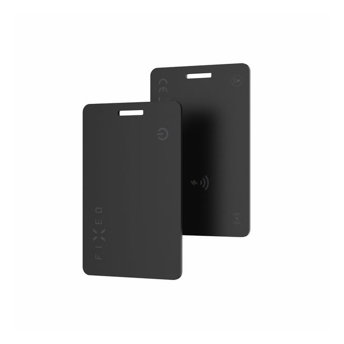 Fixed Tag Card 2 - Bluetooth Tracker voor iOS - Zwart