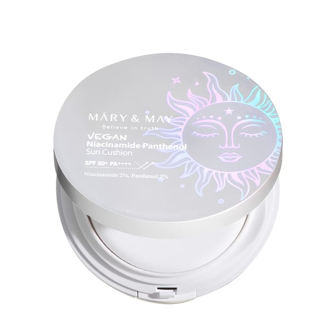 Coussin solaire Mary&May Vegan Niacinamide Panthénol gray