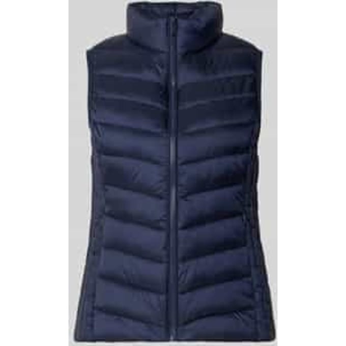 regular fit bodywarmer met opstaande kraag