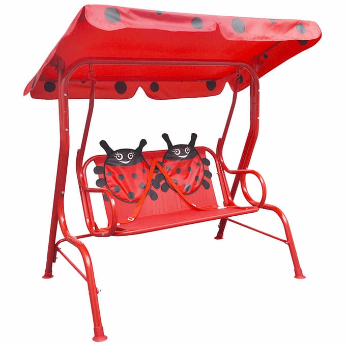 vidaXL - Kinderschommelstoel - rood