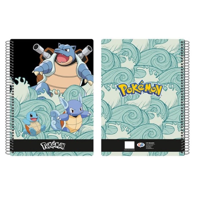 Pokemon - Squirtle Evolution - A4 Notitieboek - 4mm ruitjes - 80 vel